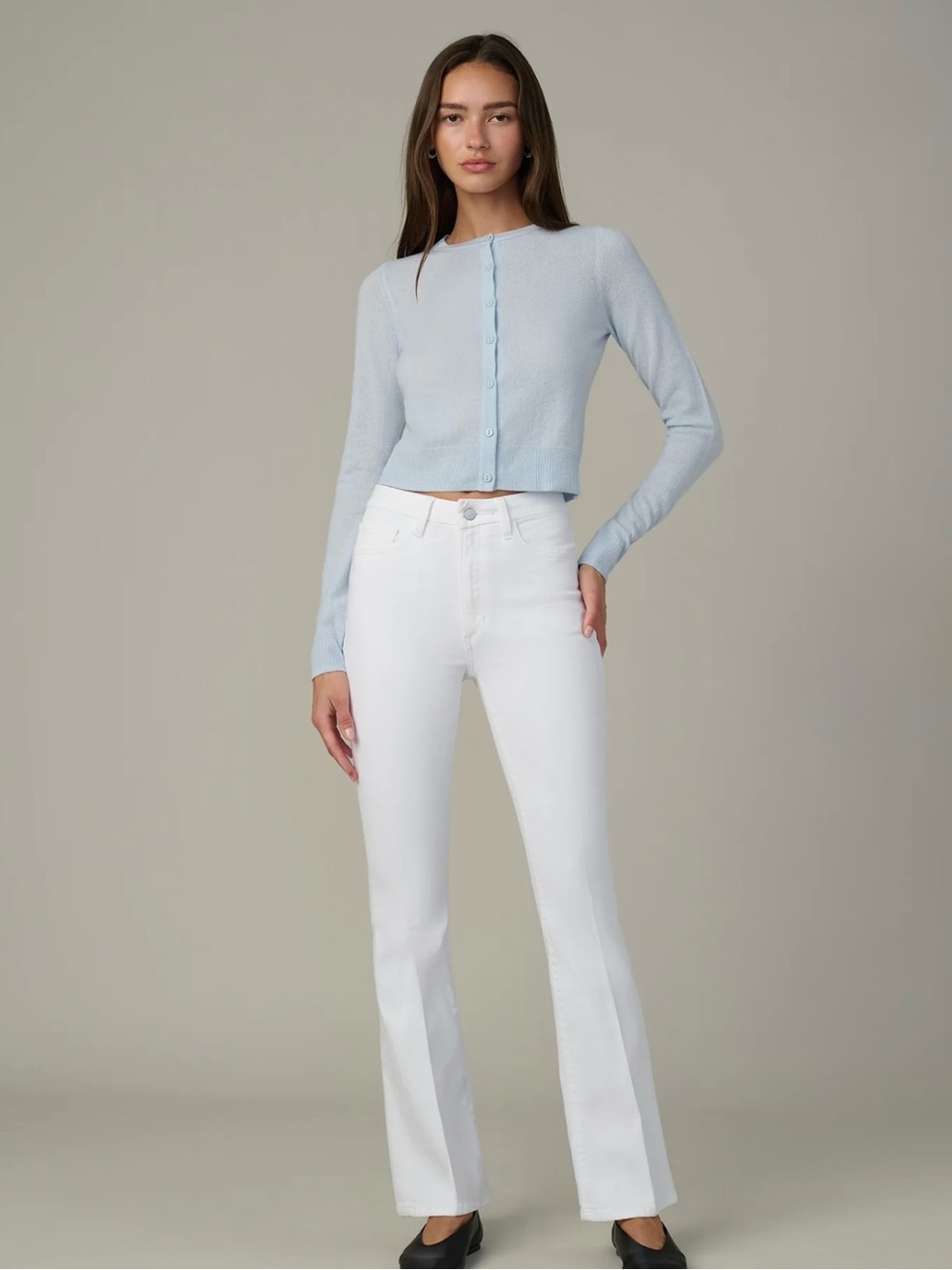 Joes Jeans The Hi Honey White High-Rise Bootcut